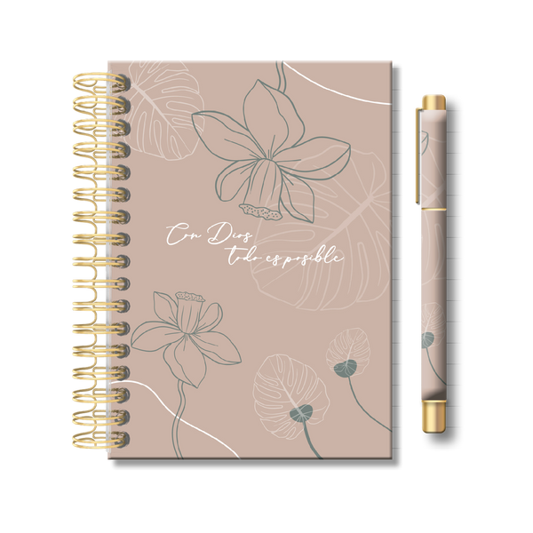 Pack Diario y Boligrafo: Con Dios Todo es Posible – vidalibros.com