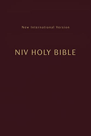 Image of NIV, Holy Bible, Compact, Paperback, Burgundy, Comfort Print