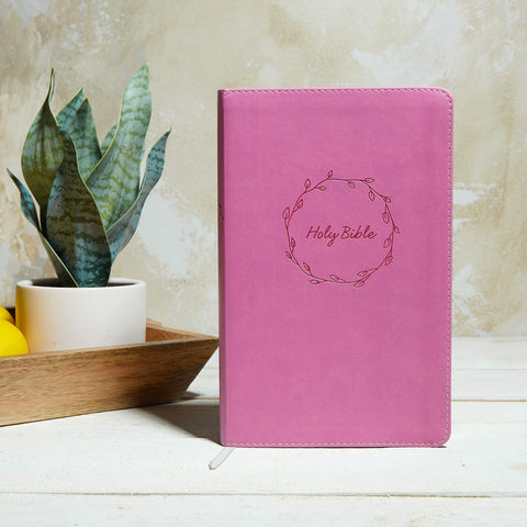 Image of KJV Holy Bible: Deluxe Gift, Pink Leathersoft, Red Letter, Comfort Print