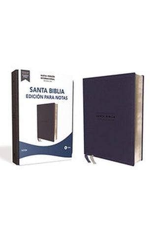 Image of Biblia NVI Edición para Notas Piel Azul Marino