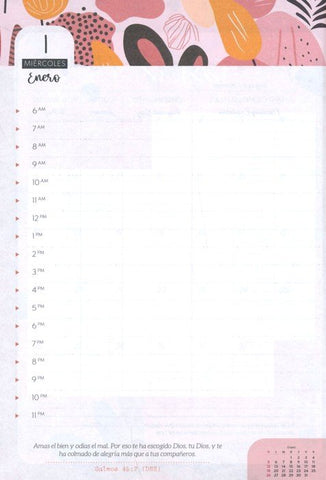 Image of 2025 Agenda: Mujer: Acuarela Jardín