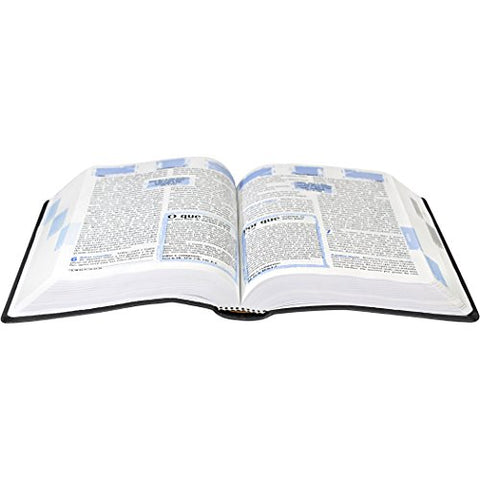 Image of BIBLIA EM PORTUGUES NTLH045BJ TAPA IMITACION CUERO NEGRO PERFORADO FOSFORESCENTE