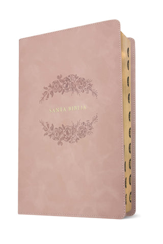Image of BIBLIA NTV LETRA SUPER GIGANTE FILAMENT SIMIL PIEL ROSADO PALIDO INDICE