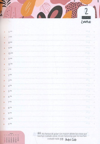 Image of 2025 Agenda: Mujer: Acuarela Jardín