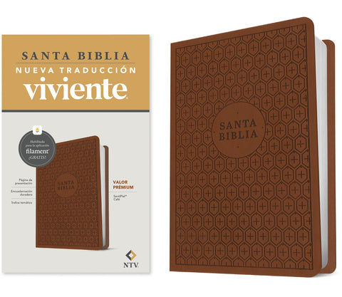 Image of Biblia NTV Valor Prémium con Filament Símil Piel Café