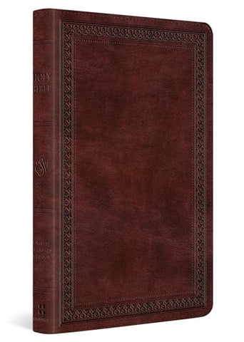 Image of ESV THINLINE BIBLE (TRUTONE, MAHOGANY, BORDER DESIGN)