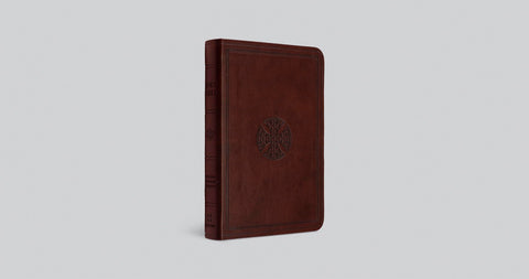 Image of ESV VALUE COMPACT BIBLE (TRUTONE, CHESTNUT, MOSAIC CROSS DESIGN)