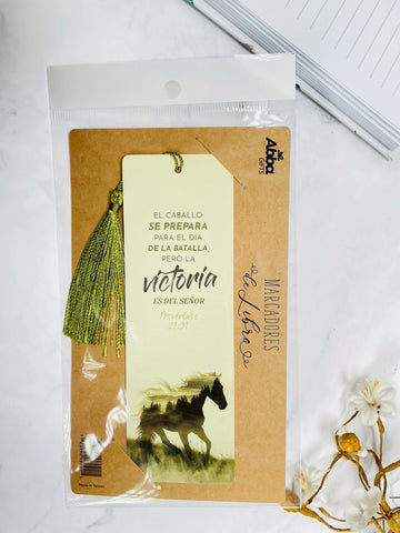 Image of Marcador de Libro con Tassel. El Caballo se Prepara