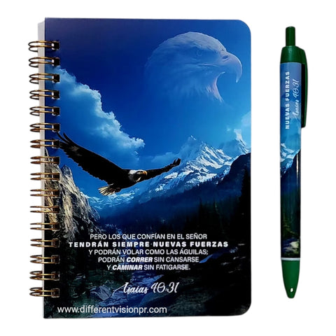 Image of PACK LIBRETA ANILLAS CON BOLIGRAFO. NUEVAS FUERZAS