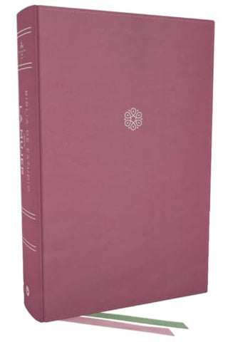 Image of Biblia RVR 1960 de Estudio para la Mujer Piel Orquídea Interior a Color Comfort Print