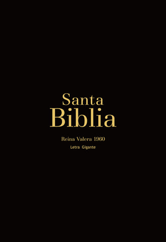 Image of BIBLIA RVR 1960 LETRA GIGANTE 14 PUNTOS SIMIL PIEL NEGRO CON CIERRE E INDICE