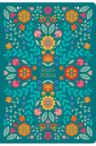 Image of Biblia RVR 1960 Tamaño Manual Símil Piel Floreada