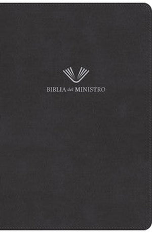 Biblia RVR 1960 del Ministro Ampliada Negro Piel