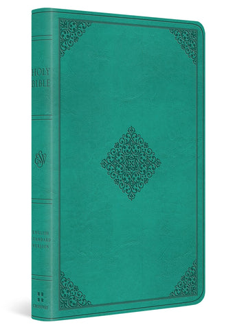 Image of ESV VALUE THINLINE BIBLE (TRUTONE, TEAL, ORNAMENT DESIGN)