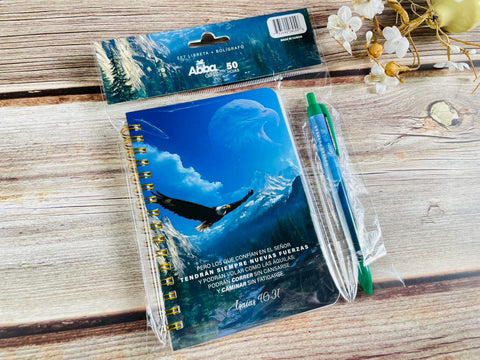 Image of PACK LIBRETA ANILLAS CON BOLIGRAFO. NUEVAS FUERZAS