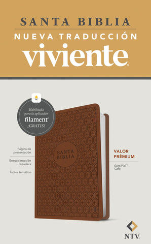 Image of Biblia NTV Valor Prémium con Filament Símil Piel Café