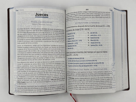 Image of Biblia RVR 1960 Homilética Símil Piel Marrón