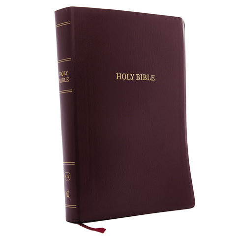 Image of KJV HOLY BIBLE: SUPER GIANT PRINT WITH 43,000 CROSS REFERENCES, BURGUNDY LEATHER-LOOK, RED LETTER, COMFORT PRINT: KING JAMES VERSION
