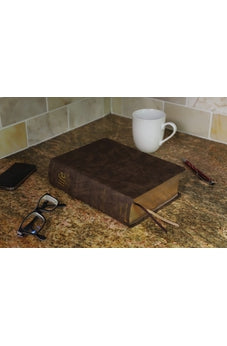 NIV, Life Application Study Bible, Third Edition, Large Print, Bonded Leather, Brown, Red Letter