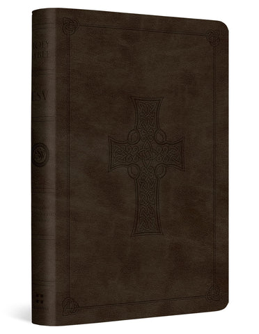 Image of ESV VALUE COMPACT BIBLE (TRUTONE, OLIVE, CELTIC CROSS DESIGN)