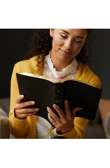 Image of KJV, Large Print Verse-by-Verse Reference Bible, Maclaren Series, Leathersoft, Black, Comfort Print: Holy Bible, King James Version