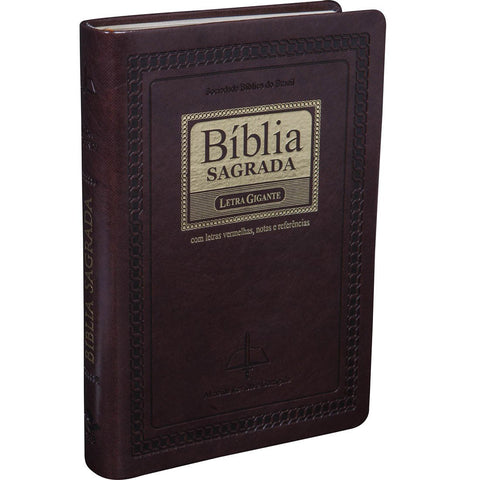 Image of BIBLIA EM PORTUGUES ARC065TILGILV TAPA IMITACION CUERO MARRON NOBLE INDICE DIGITAL