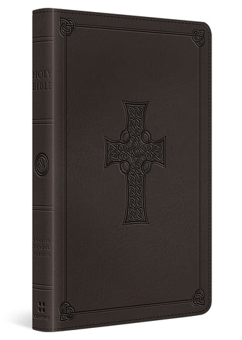 Image of ESV THINLINE BIBLE (TRUTONE CHARCOAL, CELTIC CROSS DESIGN)