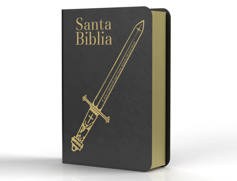 Image of Biblia RVR 1960 Letra Súper Gigante Símil Negro Espada
