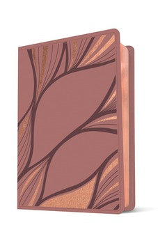 Image of Biblia NTV Letra Grande Tamaño Personal Rosado Metálico Símil Piel