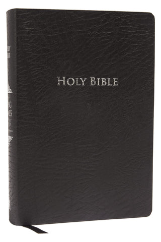 Image of KJV Study Bible Large Print Bonded Leather Black Red Letter: Second Edition
