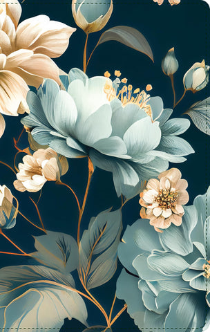 Image of Biblia NTV Ultrafina con Filament Floral Símil Piel con Índice y Cierre