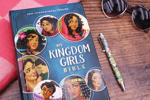 Image of NIV, Kingdom Girls Bible, Full Color, Hardcover, Teal, Comfort Print: Meet the Women in God's Story (Best Gift for Girls Ages 8-12 to Build Faith, Strength, and Character)