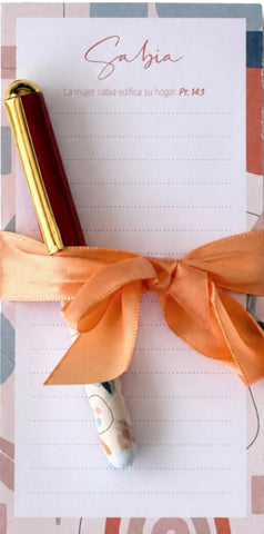 Image of Notepad y Bolígrafo Sabia
