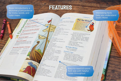 Image of NIV, ADVENTURE BIBLE, LEATHERSOFT, BLUE, FULL COLOR