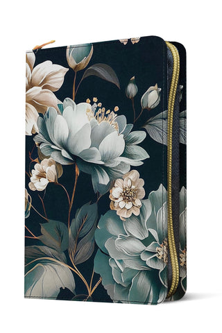 Image of Biblia NTV Ultrafina con Filament Floral Símil Piel con Índice y Cierre