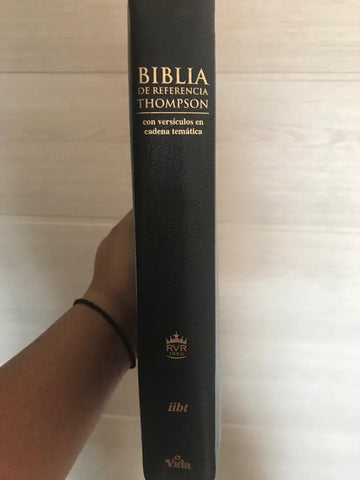 Image of Biblia RVR 1960 de Referencia Thompson Símil Piel Negro