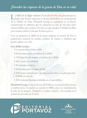 Image of Biblia RVR 1960 de la Mujer Conforme al Corazón de Dios Edición pétalos