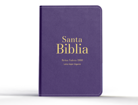Image of BIBLIA RVR 1960 LETRA SUPER GIGANTE SIMIL PIEL PURPURA