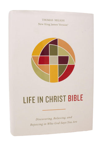 Image of NKJV LIFE IN CHRIST BIBLE: DISCOVERING, BELIEVING, AND REJOICING IN WHO GOD SAYS YOU ARE (NKJV, HARDCOVER, RED LETTER, COMFORT PRINT)
