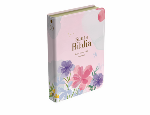 Image of BIBLIA RVR 1960 LETRA GIGANTE 14 PUNTOS SIMIL PIEL VIOLETA CLARO