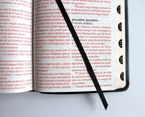 Image of BIBLIA RVR 1960 SIMIL PIEL NEGRO CON INDICE