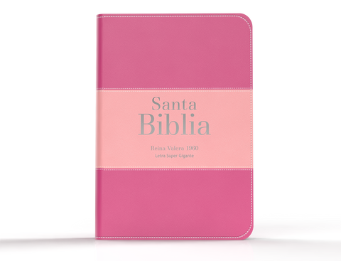Image of BIBLIA RVR 1960 LETRA SUPER GIGANTE SIMIL PIEL FUCSIA ROSA