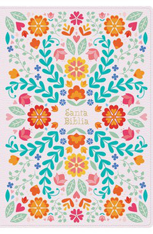 Image of Biblia RVR 1960 Súper Gigante Floreada Símil Piel