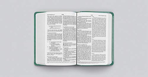 Image of ESV VALUE LARGE PRINT COMPACT BIBLE (TRUTONE, TEAL, ORNAMENT DESIGN)