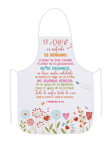 Image of Delantal Mandil de Algodón: El Amor