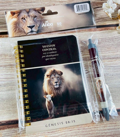 Image of PACK LIBRETA ANILLAS CON BOLIGRAFO. YO ESTOY CONTIGO