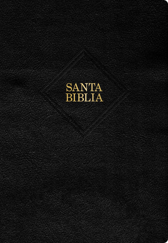 Image of Biblia RVR 1960 Súper Gigante Negro Símil Piel con Índice *IRREGULAR*