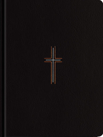 Image of NLT Wide Margin Bible, Filament Enabled (Hardcover LeatherLike, Black Cross, Red Letter)