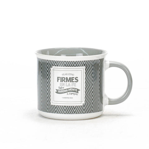 Image of Taza 18 OZ Colección Valiente Velad Estad Firmes
