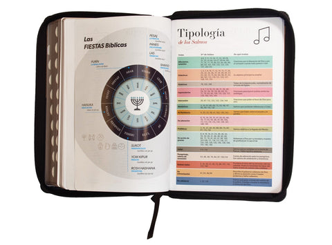 Image of BIBLIA RVR 1960 LETRA GRANDE TAMANO MANUAL SIMIL PIEL DUOTONE CAFE CAFE CON INDICE CON CIERRE